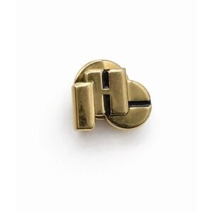 Vintage 14K Yellow Gold IHC Construction Tie Tack Lapel Pin 2.5g